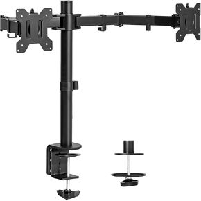 Dual-Screen Monitor Desktop Computer Stand arm clamp Perforated Dual Installation Method Lifting and Universal Rotation