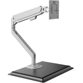 17-24-30-32-inch Monitor Desktop Punch-Free Suspended air Pressure arm Freely Adjustable Height Bracket(White and Black)