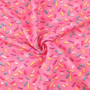 Candy Pattern Bullet Textured Liverpool Fabric 4 Way Stretch Spandex Knit Fabric by The Yard for Head Wrap Accessories (Candy)