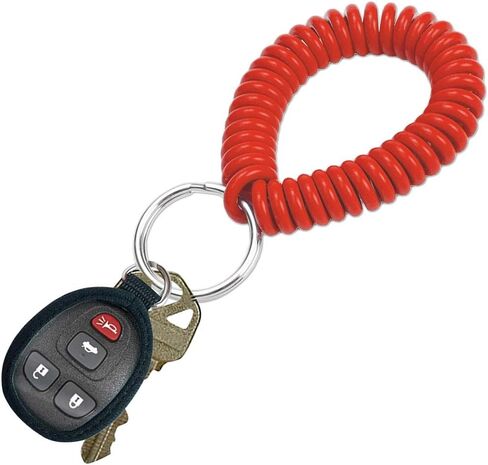 Wrist Coil with Split Key Ring, Blue, PK5 in Saudi Arabia