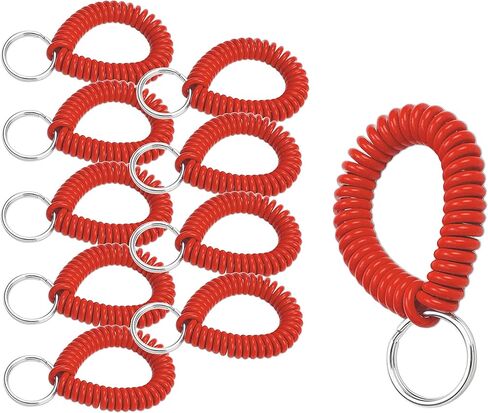 Wrist Coil with Split Key Ring, Blue, PK5 in Saudi Arabia