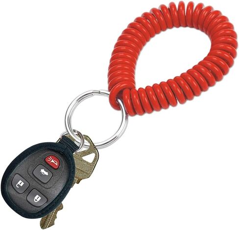 Wrist Coil with Split Key Ring, Blue, PK5 in Saudi Arabia