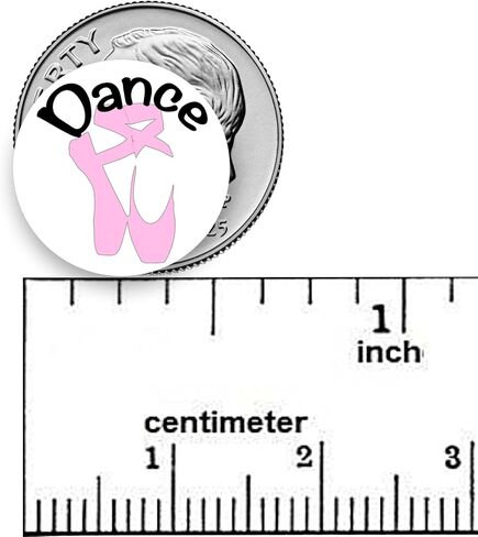 Dance Planner Sticker / 54 Fun Vinyl Stickers (1/2") / Pointe Ballet Dance Class Recital Sticker/Essential Productivity Life/Bujo Bulleted Journal (One Sheet, Pointe Shoe) in Kuwait