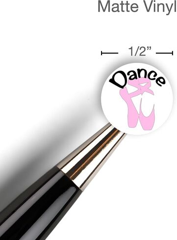 Dance Planner Sticker / 54 Fun Vinyl Stickers (1/2") / Pointe Ballet Dance Class Recital Sticker/Essential Productivity Life/Bujo Bulleted Journal (One Sheet, Pointe Shoe) in Kuwait