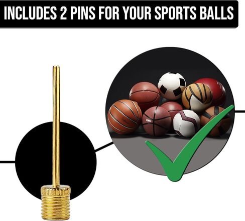 Bike Valve Adapter Kit (Pack of 10 Valves + 6 Caps + 2 Ball Pump Needle) - Presta Valve, Dunlop Valve, Schrader Valve Bike adapters - Sports Ball Inflation Needle – by Mobi Lock in Kuwait