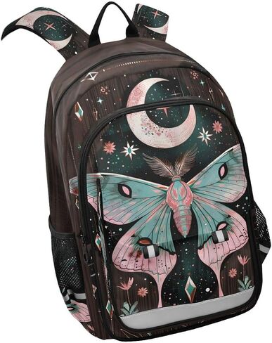 ALAZA Skeleton Skull Pink Flowers School Backpacks Travel Laptop Bag Kids Bookbag for Girls Boys Teens Women Men in Saudi Arabia