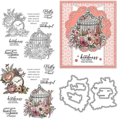 Giraffe Zebra Balloons Clear Stamps and Die Cuts Sets for Handmade Card Making Metal Cutting Dies Stencils Scrapbook Kit Embossing Supplies 2024-2025 Seals Template in Saudi Arabia