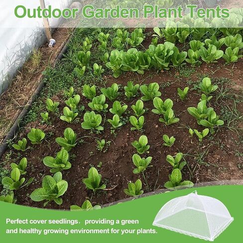 4Pack Mesh Food Covers 17inch, Outdoor Food Covers, Picnic Accessories, BBQ & Parties Food Tent, Fruit Cover (Net yarn white) in Saudi Arabia
