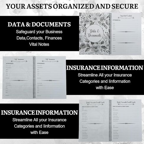 MARCSONNIA End-of-life Planning Notebook, End of Life Planner Organizer Binder, Sorry It's Your Problem Now Because I'm Dead, Death Notebook Estate Planning Organizer in Saudi Arabia