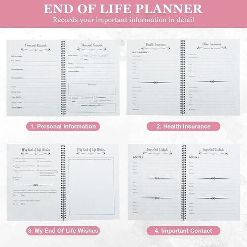 MARCSONNIA End-of-life Planning Notebook, End of Life Planner Organizer Binder, Sorry It's Your Problem Now Because I'm Dead, Death Notebook Estate Planning Organizer in Saudi Arabia
