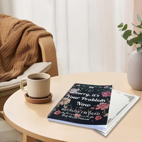 MARCSONNIA End-of-life Planning Notebook, End of Life Planner Organizer Binder, Sorry It's Your Problem Now Because I'm Dead, Death Notebook Estate Planning Organizer in Saudi Arabia