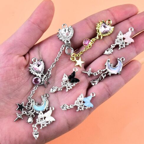 Alloy Charms for DIY Crafts Keychain Bracelet Pendant Necklace Earring Jewelry Making Supplies in Saudi Arabia
