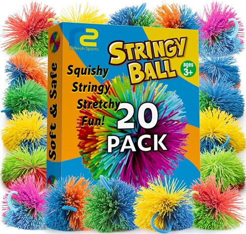 Stocking Stuffers & Sensory Toys for Kids 20 Pack - Boo Basket Stuffers For Kids Ages 4 5 6 7 8 9 Year Old Gift Idea - Best Birthday Toddler Gifts for Boys & Girls - Monkey Pom Balls Fidget Toys Party in Saudi Arabia