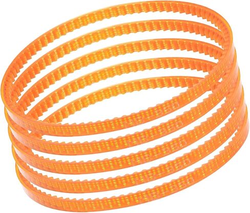 Kozelo 5Pcs MB350 Standard Sewing Machine Motor Belts - [350mm Girth x 4mm Thickness ] Polyurethane Motor Drive V-Belt for Household Electric Sewing Machine Use, Single Tooth, Orange in Saudi Arabia