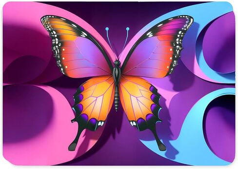 IVY Colored Butterfly Design Case for MacBook Air 13 inch with M3 Chip A3113 M2 A2681 with Keyboard Cover - G in Saudi Arabia