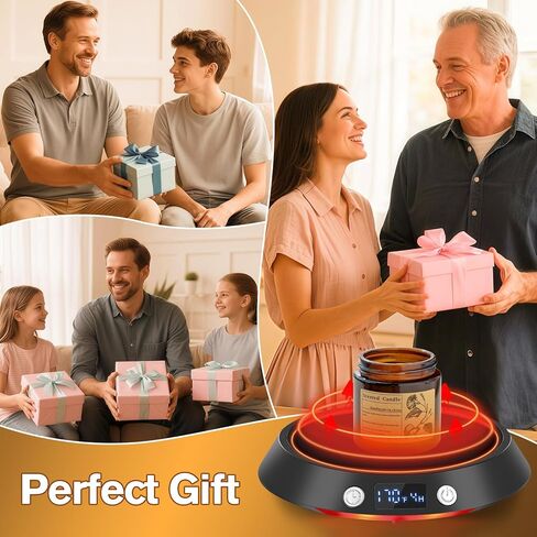 Coffee Mug Warmer - 55W Electric Coffee Warmer for Desk 3 Temp Settings & 2-9 Timer Smart Cup Warmer for Desk Candle Warmer Plate with LED Lights Beverage Tea Milk Warmer for Home & Office in Kuwait