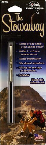 Fisher Space Pen Stowaway Space Pen with Clip, Black (SWY/C-BLACK) in Saudi Arabia