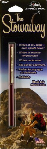 Fisher Space Pen Stowaway Space Pen with Clip, Black (SWY/C-BLACK) in Saudi Arabia