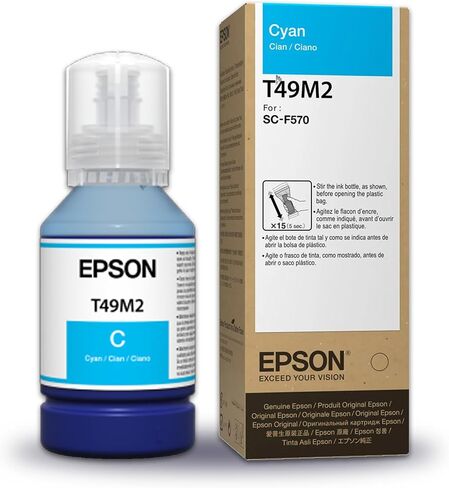 Epson Genuine T49M Dye-Sublimation SureColor Ink Refills for F170 & F570 (CMYK Set Plus Tape) in Saudi Arabia