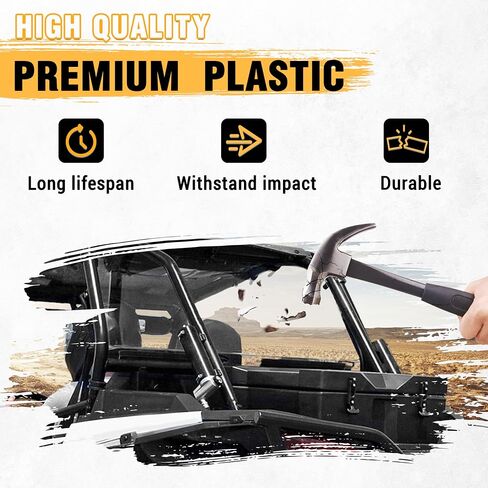 زجاج أمامي خلفي ملون من ECOTRIC متوافق مع 2014+ Polaris RZR XP 1000 XP 4 1000 2016-2022 RZR XP TURBO XP 4 TURBO الزجاج الأمامي الداكن سهل التركيب in Saudi Arabia