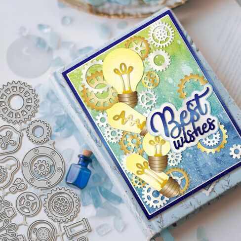 Globleland عتيقة أنبوب المياه القطع القطع يموت ل DIY Scrapbooking المعادن الرجعية المصباح رقم مقطوع يموت لصنع البطاقات in Saudi Arabia
