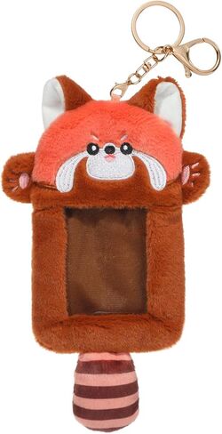 NEWEST Cute Plush Kpop Photocard Holder with Keychain, Soft Fuzzy Bunny ID Badge Holder Card Cover in Kuwait