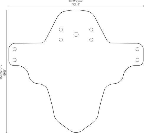 واقي الطين الأمامي على الطراز الجبلي بالكامل - واقي الطين للدراجة يدعم الحماية الأمامية ويناسب المقاسات 26 بوصة و27.5 بوصة و29 بوصة - يساعد على حماية دراجتك من الطين ورذاذ الماء والمزيد (Red Bull Hardline) in Kuwait