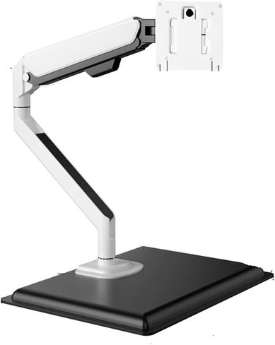 17-24-30-32-inch Monitor Desktop Punch-Free Suspended air Pressure arm Freely Adjustable Height Bracket(White and Black) in Saudi Arabia