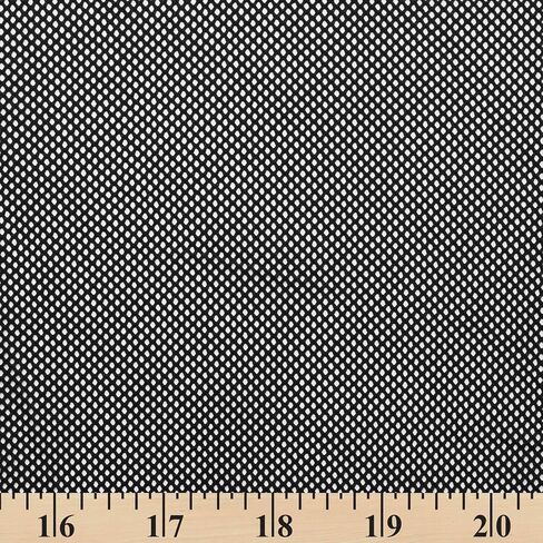 Polyester Knit Diamond Mesh Fabric - Black Sheer Polyester 63" by The Yard in Saudi Arabia