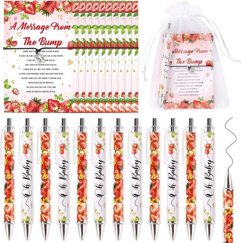24 Sets Sunflower Gifts Bracelets Ballpoint Pens Bulk Sunflower Yellow Floral Theme Retractable Pens with Information Card Organza Bags for Women Men Office School Party Favors Supplies in Saudi Arabia