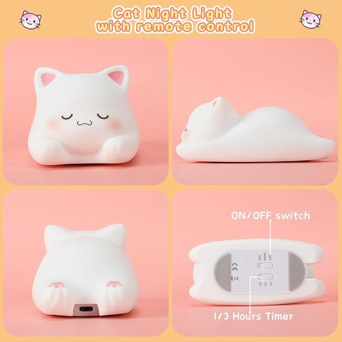 LOVERUIS Cute Panda Night Light, Squishy Animal Night Lamp,3 Level Dimmable Breastfeeding Nursery Nightlight for Kid Room Decor,Cool Stuff for Boys Girls Baby Children in Saudi Arabia