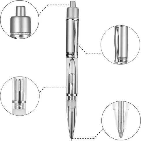 Penyeah Pen Light - LED Pen with Light, Light Up Penlight for Night Writing Ballpoint Pen for Night Writer - Replacement Refills Accessorries Included-2 PK -White Light in Kuwait