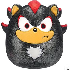 Squishmallows Original 8-Inch Official Jazwares Christmas Holiday Metallic Sonic 2024 Plush Stuffed Animal Toy - Add to Your Squad - Gift for Kids, Girls & Boys (Shadow Sonic)