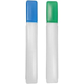 2 Pieces Knitting Needle Storage Tube Case Container, Plastic Knitting Pins Box Sewing Needle Tube Sewing Needle Holder Embroidered, 41cm