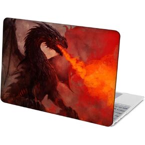 Compatible with Microsoft Surface Laptop 5/4/3 13.5 inch Hard Protective Shell Cace and Keyboard Cover (Models:1951&1868, 2022 2021 2019 Release) - Evil Dragon-01