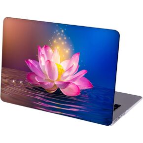Compatible with MacBook Air 13.6-inch Hard Protective Shell Cace with Keyboard Cover ( A2681, M2 chip, 2022 Release ) - Magic Lotus Water Lily