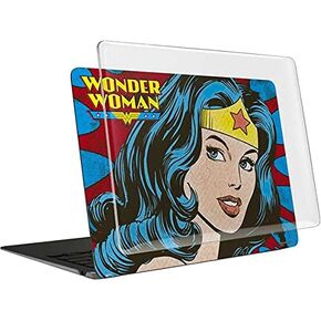 Skinit Case + Skin Compatible with MacBook Air 13in M1 (2021) - Officially Licensed Warner Bros Wonder Woman Vintage Profile Design