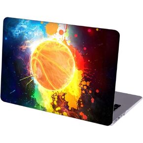 Case Compatible with MacBook MacBook Air 13 inch, Hard Protective Shell with Keyboard Cover (A1369 A1466, 2010-2017 Release) - Smoke and Paint Splash Basketball