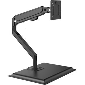 17-24-30-32-inch Monitor Desktop Punch-Free Suspended air Pressure arm Freely Adjustable Height Bracket(Black)