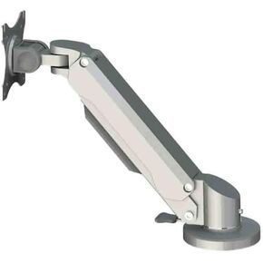 Monitor Stand Silver Single Arm Tabletop Monitor Stand Suitable for 15-32 Inches with A Load-Bearing Capacity of 15kg Adjustable Arms