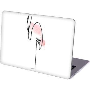 Case Compatible with MacBook Air 13 inch Retina Display with Touch ID, Hard Protective Shell with Keyboard Cover ( M1 A2337 A2179 A1932, 2018 2019 2020 Release) / Minimalist Flamingo