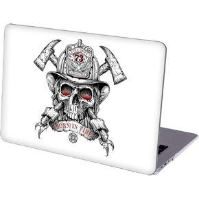 Compatible with MacBook MacBook Air 13 inch, Hard Protective Shell with Keyboard Cover ( A1369 A1466, 2010-2017 Release) - Firefighter Skull-02