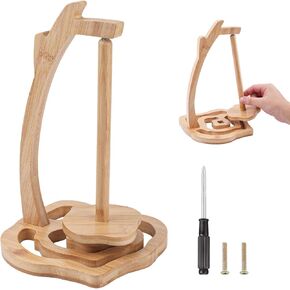Yarn Holder for Knitting and Crocheting, Wooden Yarn Spinner with Magnetic Tree Rings Yarn Holder Stand DIY Crafts Gift for Knitting Lovers