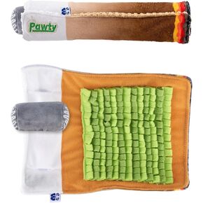 Rolling Interactive Joint Dog Toy - Weed Doobie Snuffle Slow Feeder Mat - Squeaker Inside for Birthday for Small to Medium Dogs - Funny Toy - Hide Treats for Snuffling