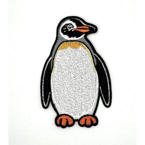 3.5" Penguin Iron On Patch - Embroidered Iron On Sew On Antarctica Applique Paches for Holes, Clothing, Dress, Jeans, Hat, Backpacks, Clothes - Penguin Iron On Patches