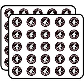 Round Bigfoot Research Team (Sasquatch Hunt Believe Big Foot) Sticker for Scrapbooking, Calendars, Arts, Kids DIY Crafts, Album, Bullet Journals 50 Pack