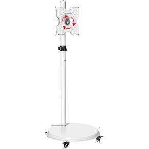 24-43in LCD Monitor Mobile Bracket - TV Computer Monitor Horizontal and Vertical Rotating Bracket Floor Mobile Cart Live Video Business Meeting Rack