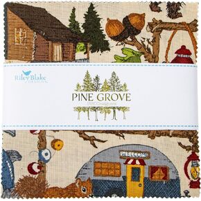 Pine Grove 5" Stacker 42 5-inch Squares Charm Pack Riley Blake Designs 5-15930-42