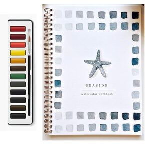 12 Color Emily Lex Watercolor Workbook, Watercolour Paint Workbooks Set, for Kids & AdultsWater Color Books Painting Supplies Kit b