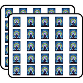 Meditation Chakra Art Decor Sticker for Scrapbooking, Calendars, Arts, Kids DIY Crafts, Album, Bullet Journals 50 Pack